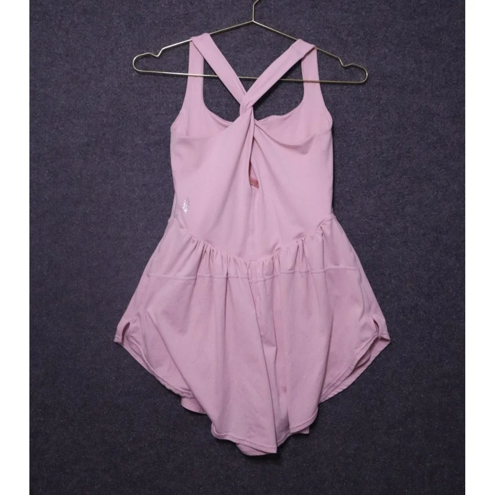 Free People Light Pink Romper Jumpsuit
